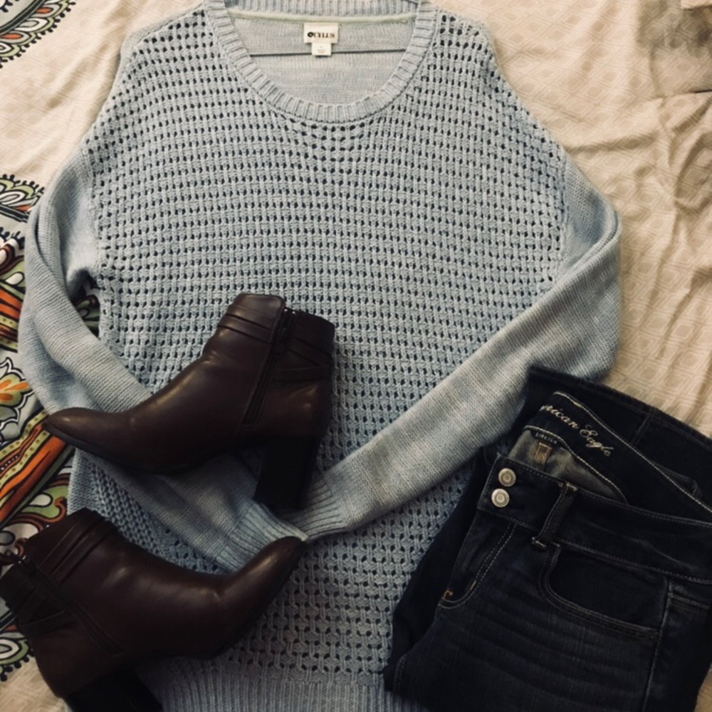 Knitted Blue Sweater